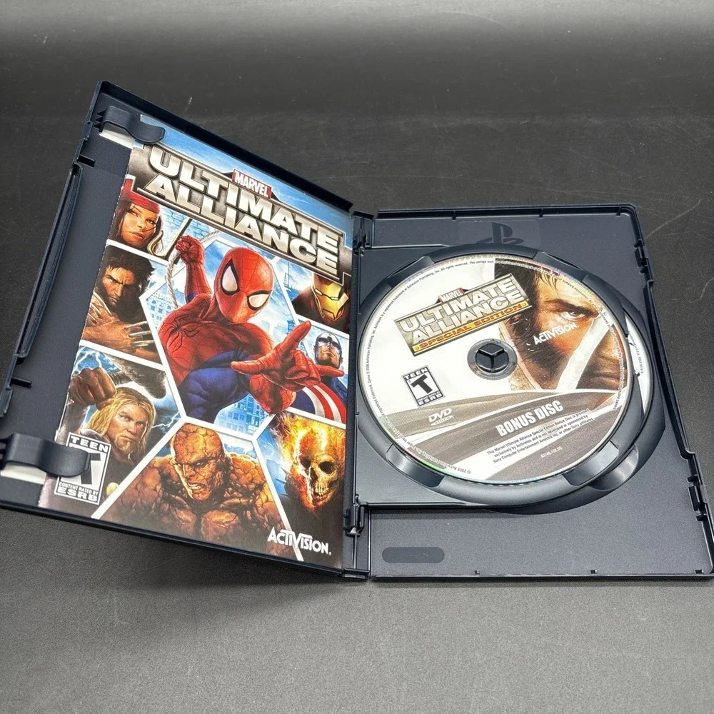 Marvel Ultimate Alliance Special Ed PS2 Games GH + Bonus Disc - Complete CIB